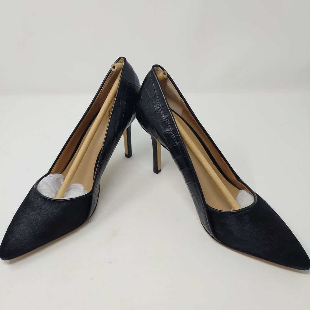 Women's Ann Taylor Bianca Black Pointy Heel Size 8 Style #356129